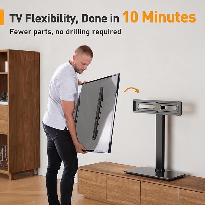 Perlegear Universal Swivel TV Stand Base