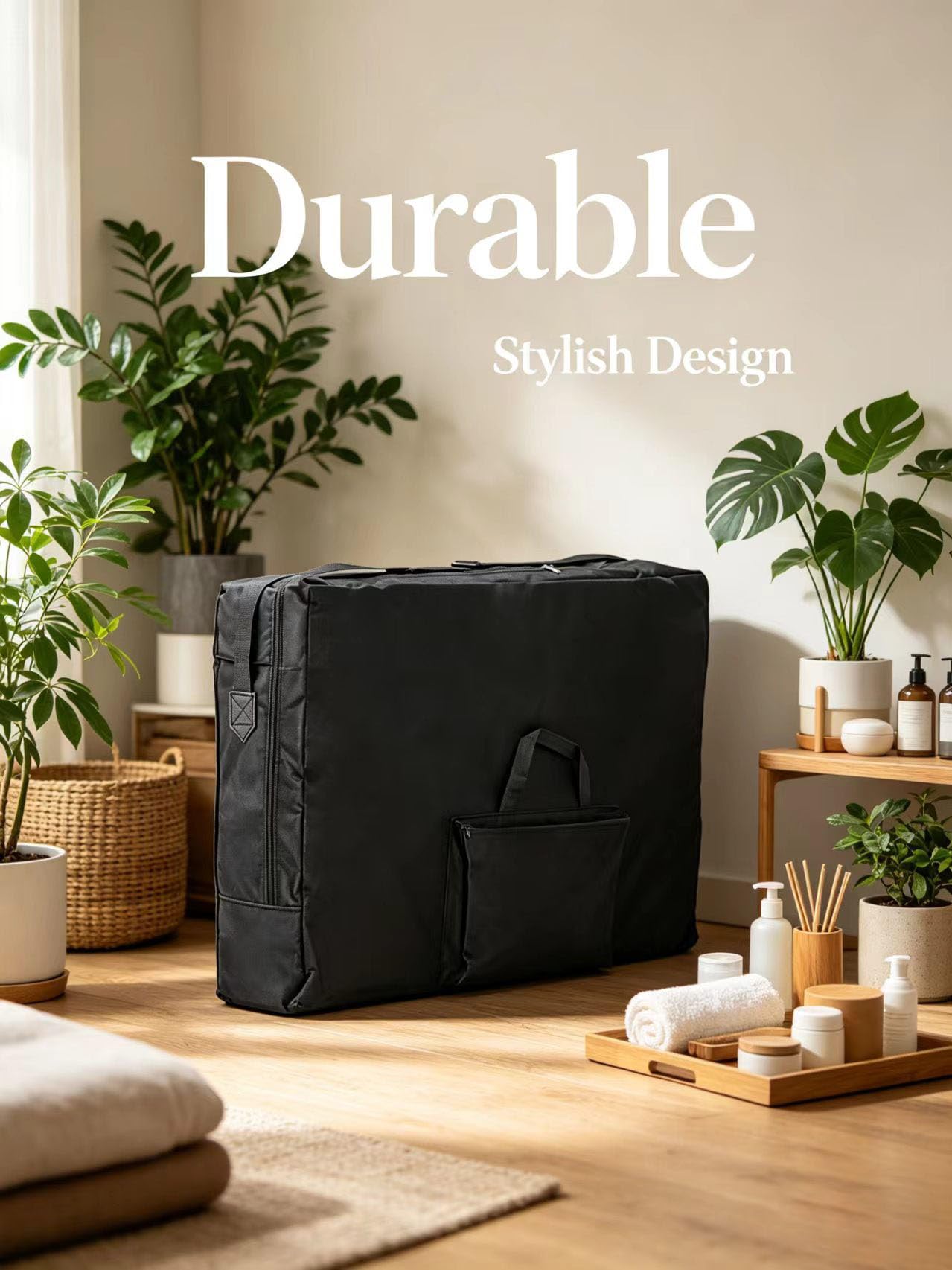 Newworldmassage 27inch Portable Massage Tables Durable Nylon Carry Bag- Lightweight Storage Case with Adjustable Shoulder Strap, Compact Travel Bag for Therapists & Professionals