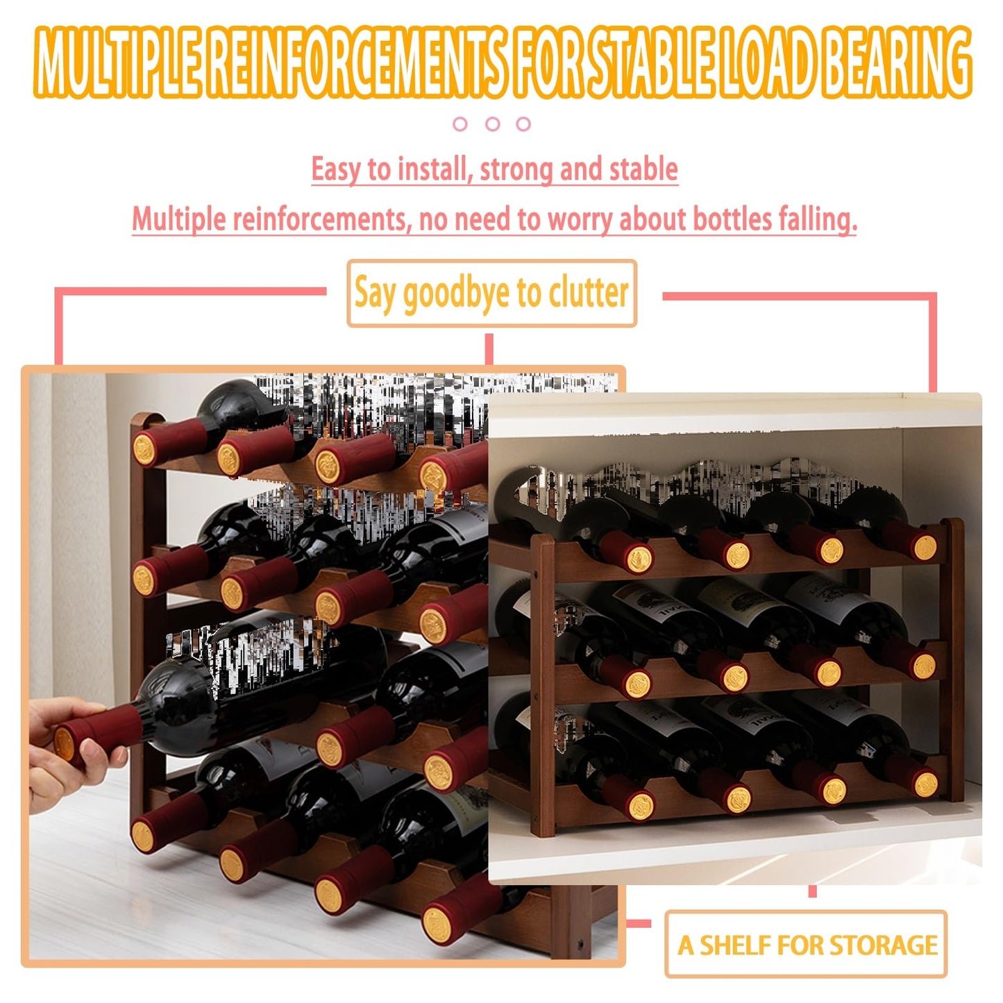 MSHOSAC Industrial Wall Mounted Liquor Glass Holder with 2/3/4 Display Shelves Bottle Storage Rack for Bar Cafe Kitchen Stylish Wine Glass Rack and Bar Accessories Perfect for Home Decor