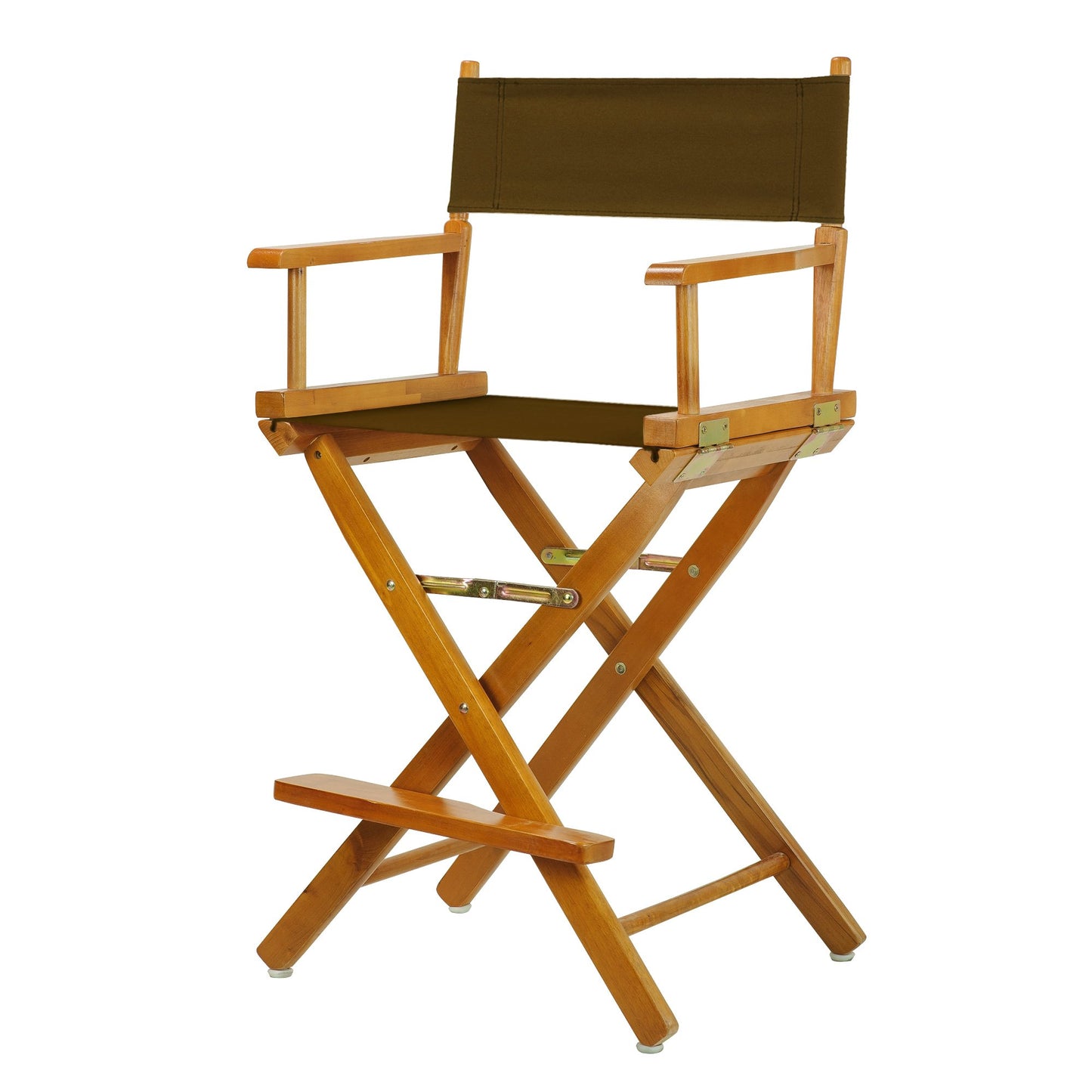 Casual Home 220-05/021-45 Director Chair 24" - Counter Height Honey OakFrame/Brown Canvas