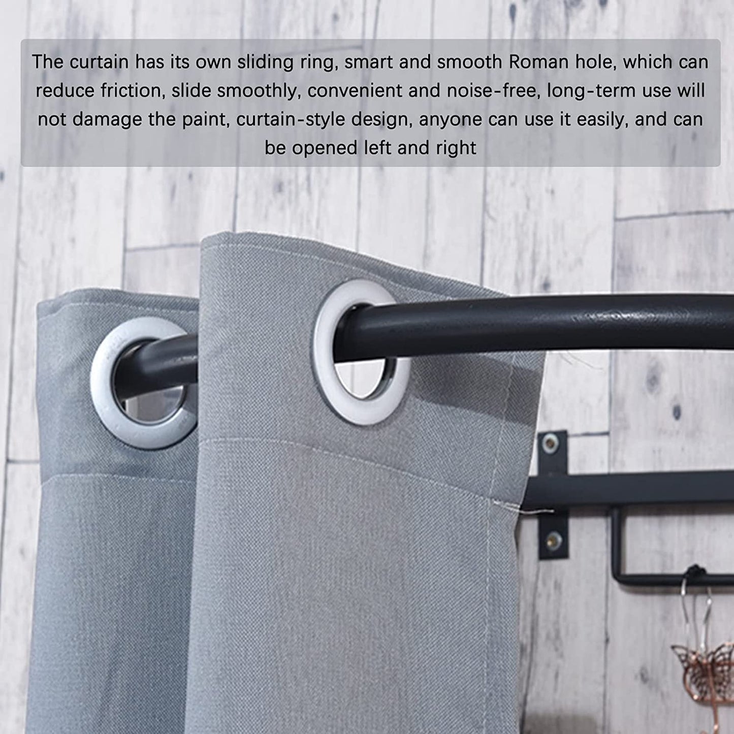 ZTIOMUK Ring Rack Fitting Room, Portable Dressing Room Frame with Curtain and Hook, Changing Room for Clothing Store, Boutiques, Office