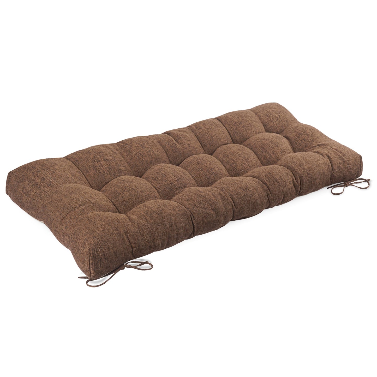 FlyGulls Bench Cushion for Indoor Furniture 48x19 inch Rectangle Bench Seat Cushion for Bay Window Entryway Bench Thick Textured Chair Cushion with Non-Slip Backing 1 Pack, Light Brown