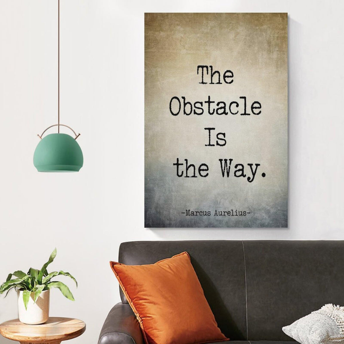 Marcus Aurelius Quote Inspirational Poster Canvas Printing Wall Art Stoic Philosophy Prints Wall Decor Scandinavian Bohemian Style for Living Room Bedroom Office Study Library 12x18inch(30x45cm)