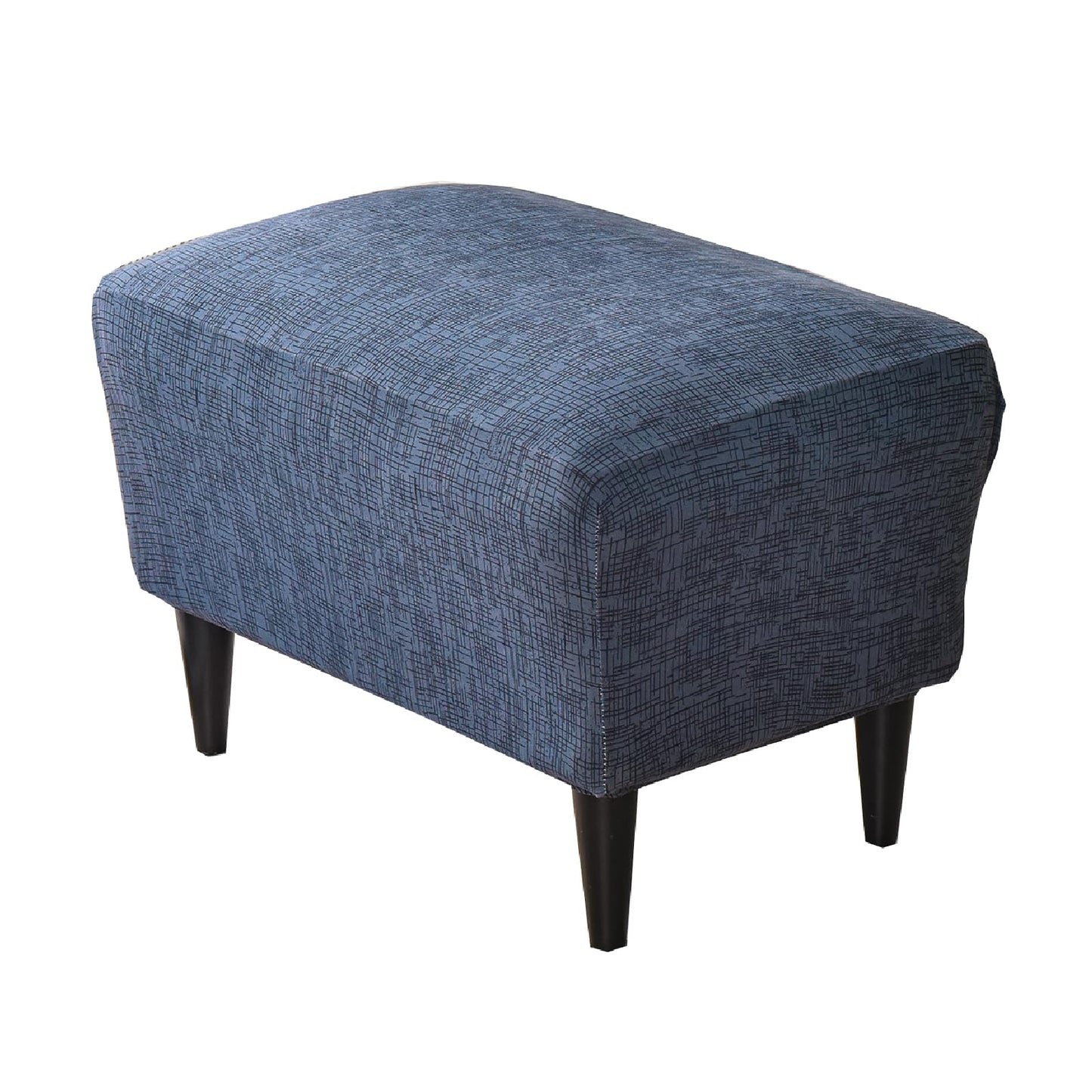KRFOONN Ottoman Slipcovers Stretch Rectangle Footrest Stool Covers Printed Ottoman Cover for Foot Stool Furniture Protector with Non Slip Elastic Bottom(23, X-Large)