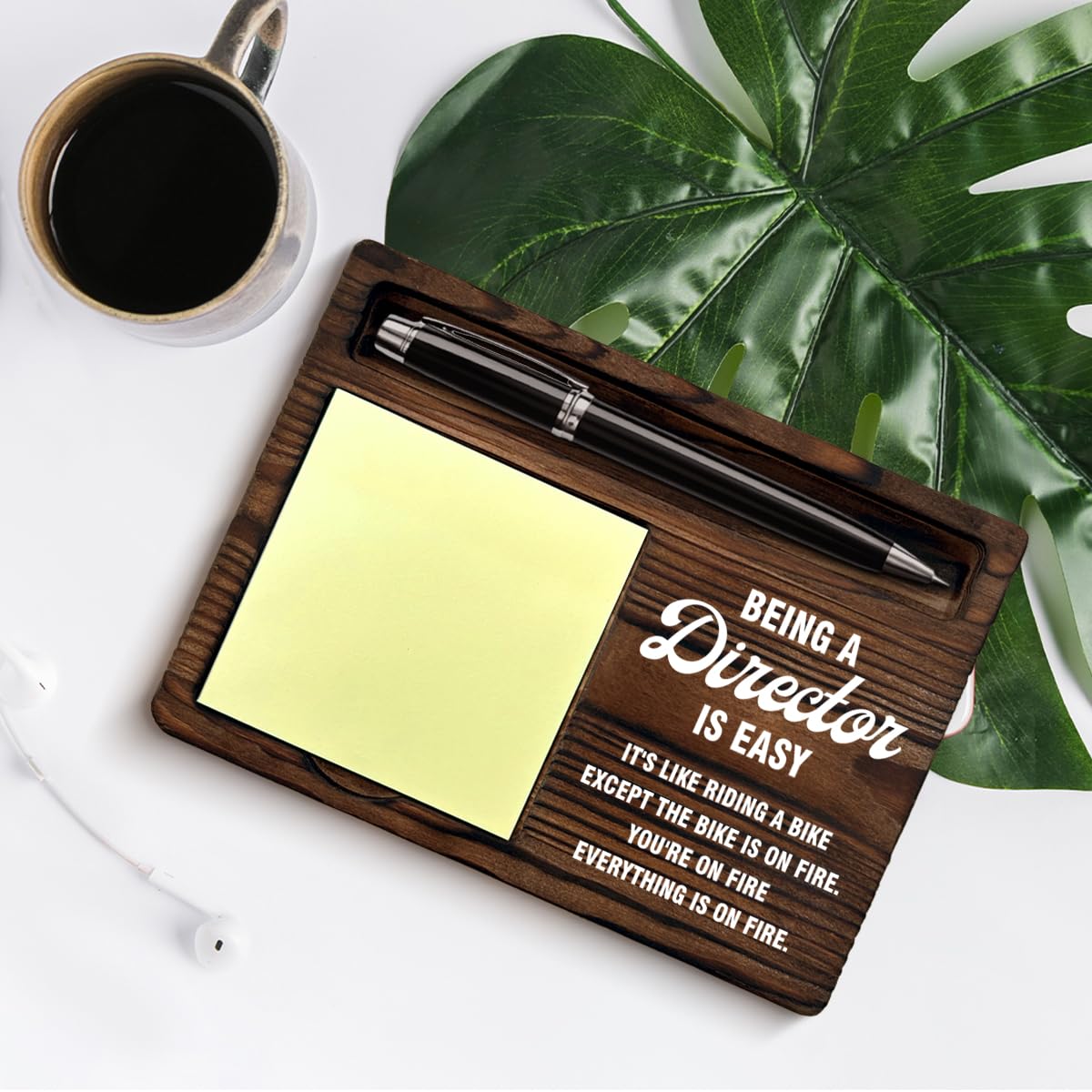 Funny Director Gifts for Women Men, Gifts for Directors Appreciation Thank You Birthday Christmas, Being a Director is Easy Sticky Note Holder Office Home Decor