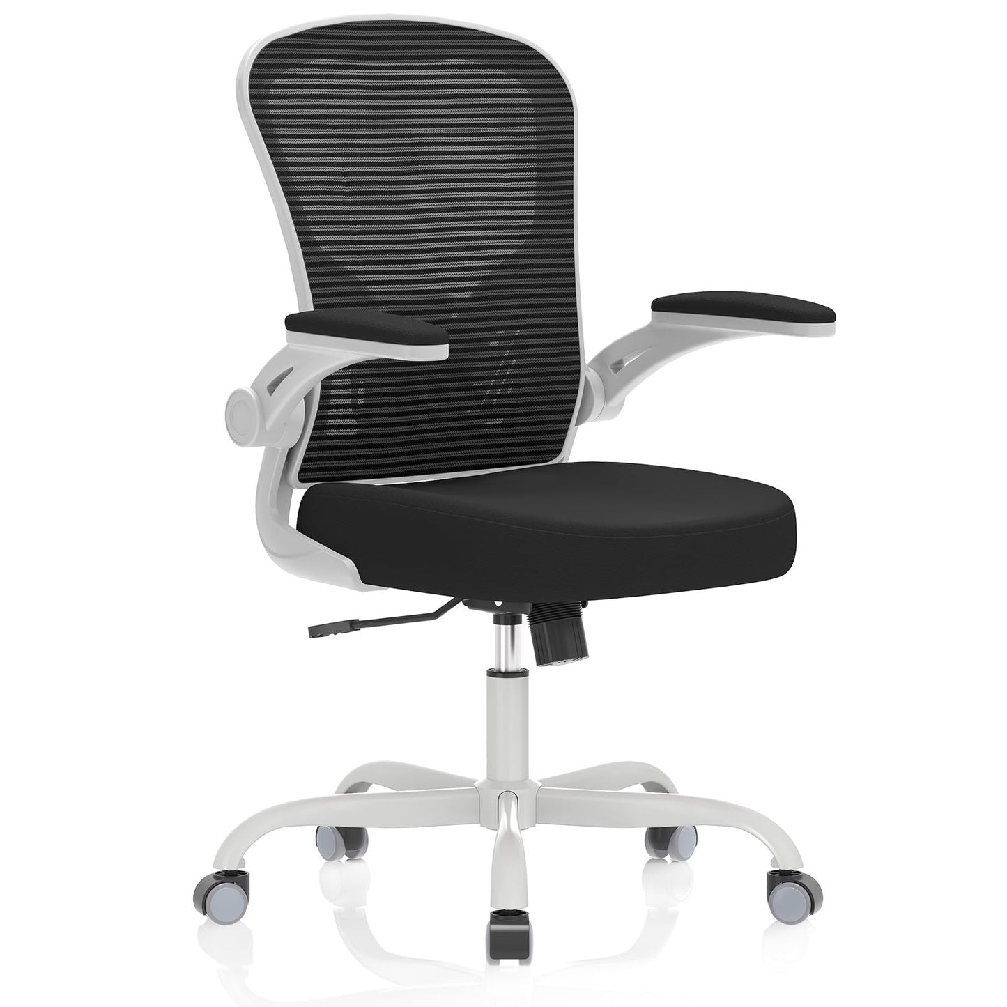 Office Chair, Ergonomic Desk Chairs 330LBS Capacity High Back Mesh Computer Chair with Flip-up Armrests, Comfy Work Chair with Adjustable Lumbar Support