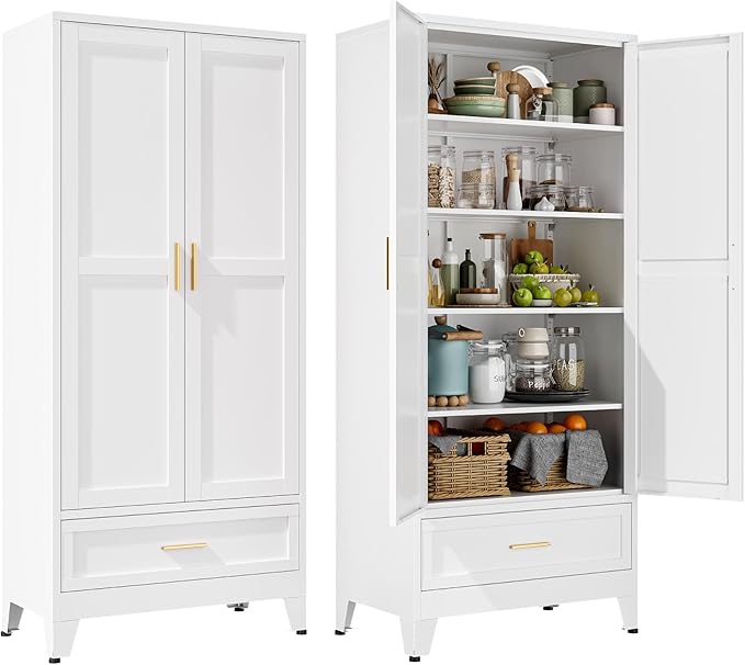 YAUWOH 71''Tall Kitchen Pantry Cabinet