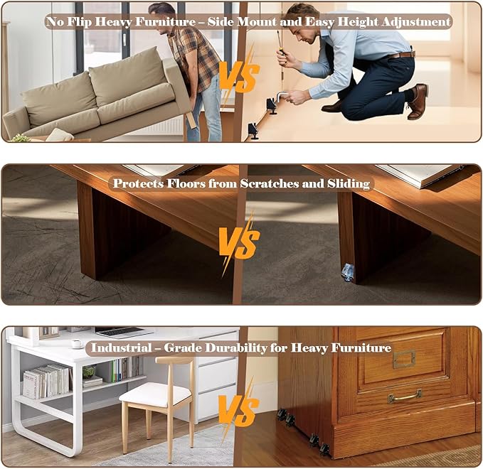 Heavy Duty Leveling Feet, 8 Pack Adjustable Furniture Levelers