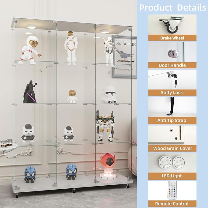 Beauty4U Glass Display Cabinet