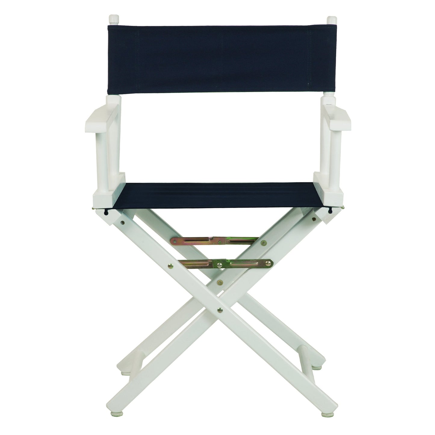 Casual Home 18" Director's Chair White Frame with Navy Canvas