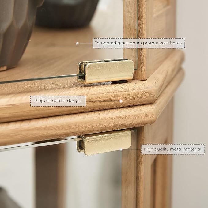 Anwick Corner Display Curio Cabinets