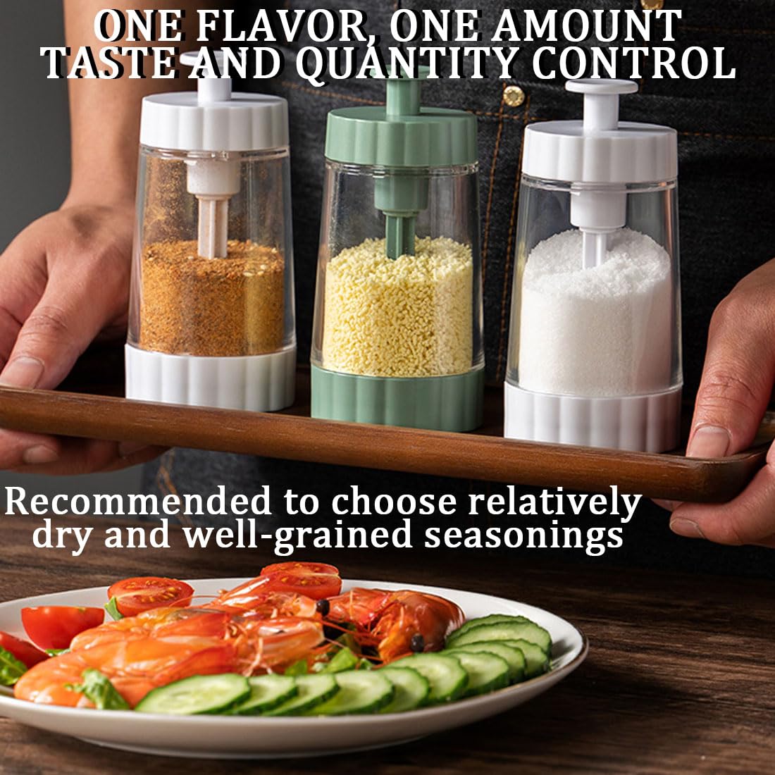 GKKBUFF Glass Salt Shaker,Pepper Shaker Large,Glass Kitchen Spice Jars,Measuring Seasoning Bottle,Salt and Pepper Shaker,Glass Metering Spice Salt Paprika Pepper Cumin Powder Sugar Dispenser (Green)