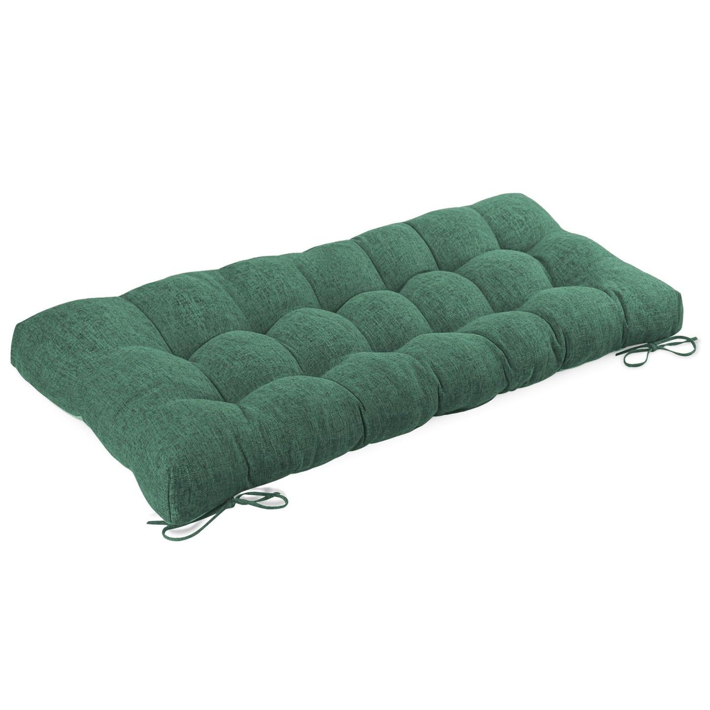 FlyGulls Bench Cushion for Indoor Furniture 48 x 19 inch Rectangle Bench Seat Cushion for Bay Window Entryway Bench Thick Textured Chair Cushion with Non-Slip Backing 1 Pack, Green