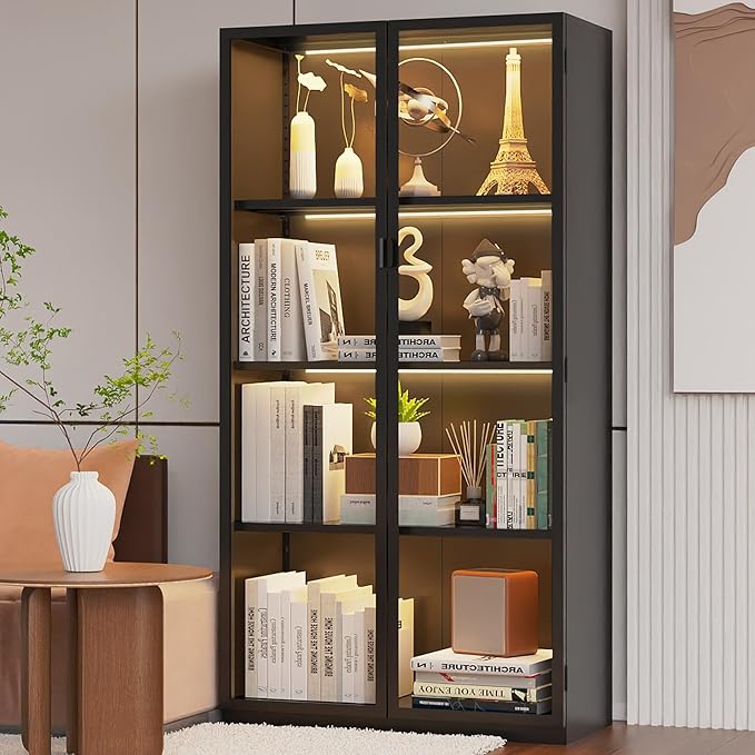Kelueo 63" H Display Cabinet