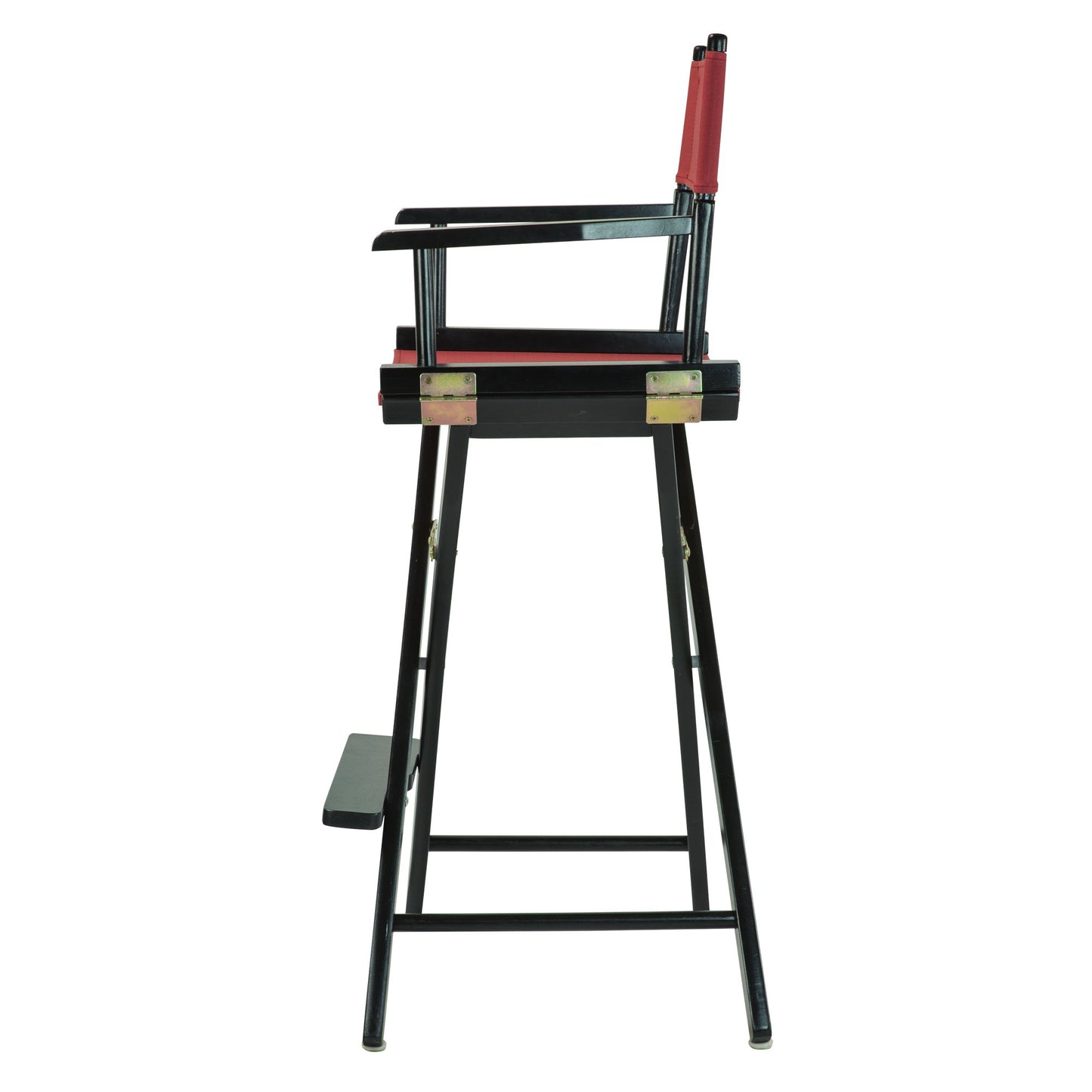 Casual Home 30" Director's Chair Black Frame-with Burgundy Canvas, Bar Height