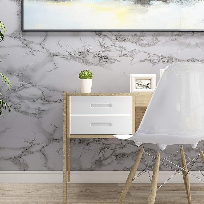 Art3d 200" * 17.3" Marble Paper Countertops