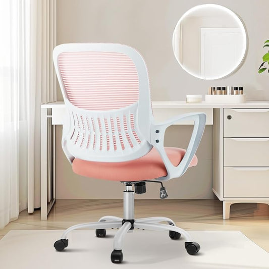 Sweetcrispy Ergonomic Mid-Back Mesh Home Office Desk Chair