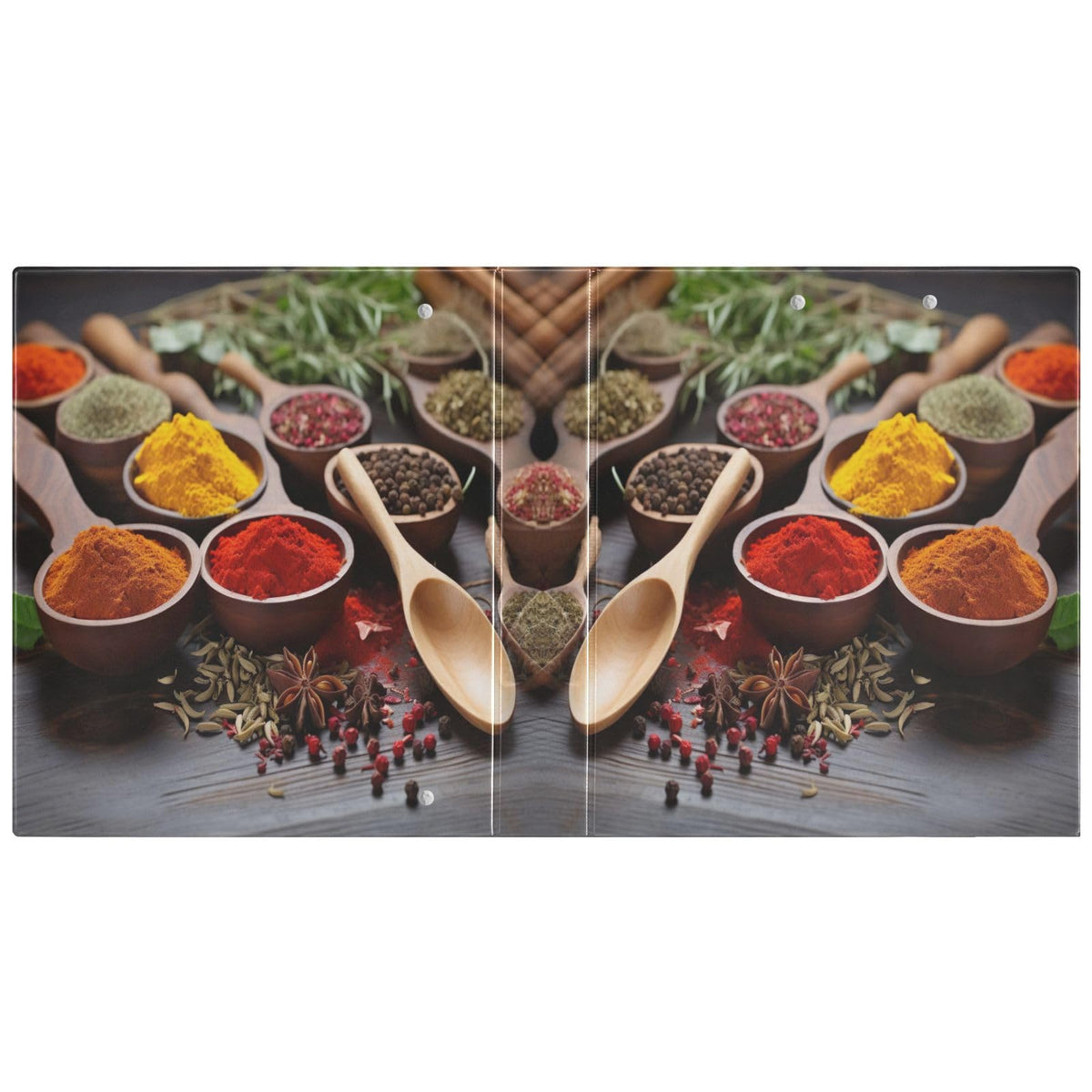 Joko Ivery Spoons Spices Herbs 3 Ring Binder 1.5 Inch Binders 3 Ring with Clipboard & 3 Pockets Three Ring Binder Organizer Letter Size for Recipes Paper Work Office Supplies Gifts 1 Pack
