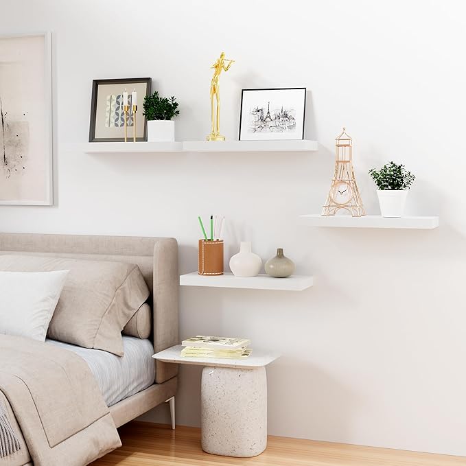 Bellsal Floating Shelves for Wall, Living Room, Bathroom Storage, Book Shelf