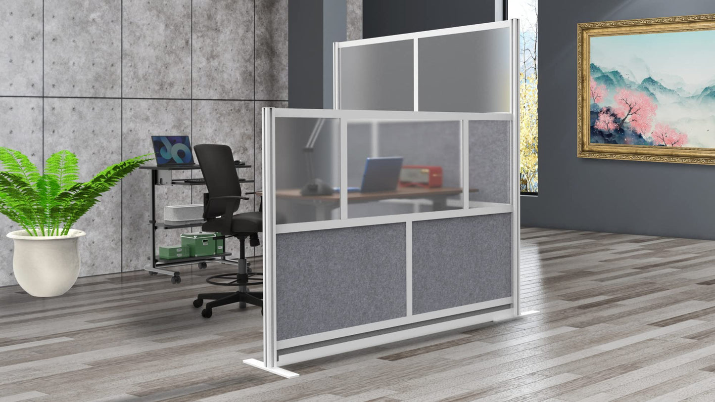 Luxor MW-5348-FCG Modular Room Divider Wall System - 53" x 48" Starter Wall