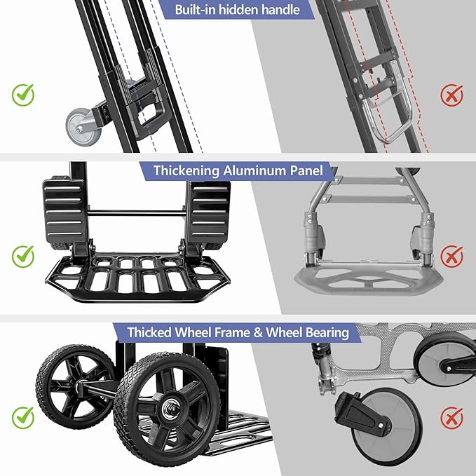 KEDSUM 3-in-1 Convertible Dolly Cart
