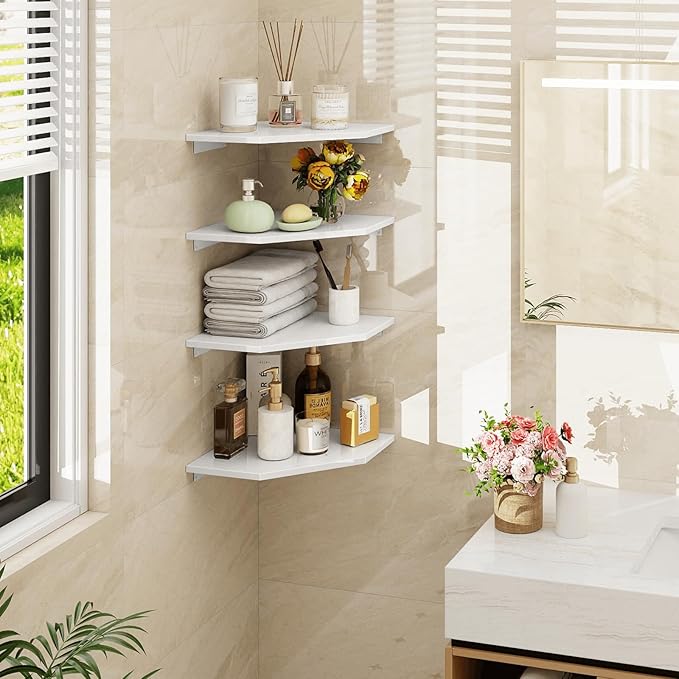 Homode Corner Wall Shelf, Corner Shelf Floating