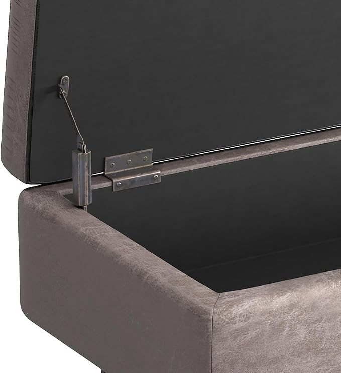 SIMPLIHOME Owen Rectangular Storage Ottoman