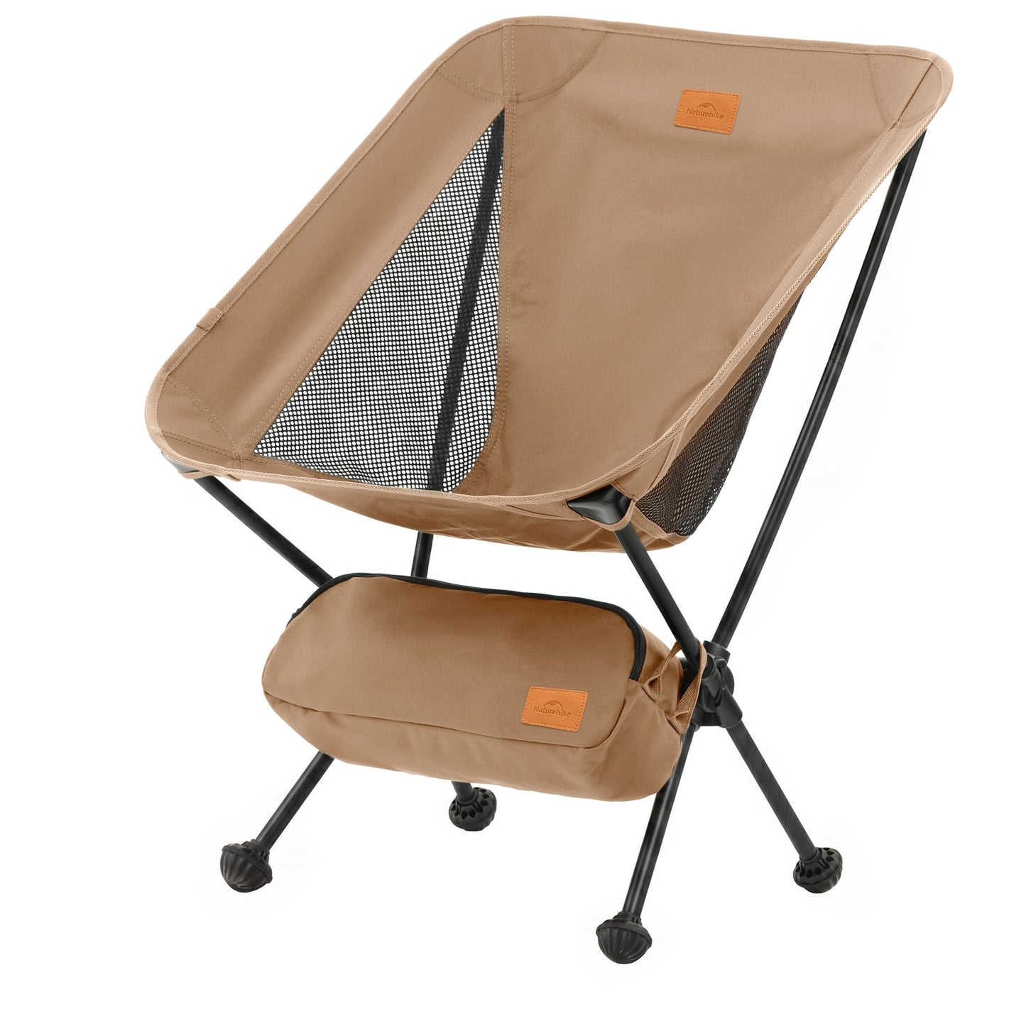 Naturehike YL08 Ultralight Camping Chair, 2.38 LBS Portable Backpacking Chair with Anti-Sinking Feet, Lightweight Compact Folding Hiking Camp Chair