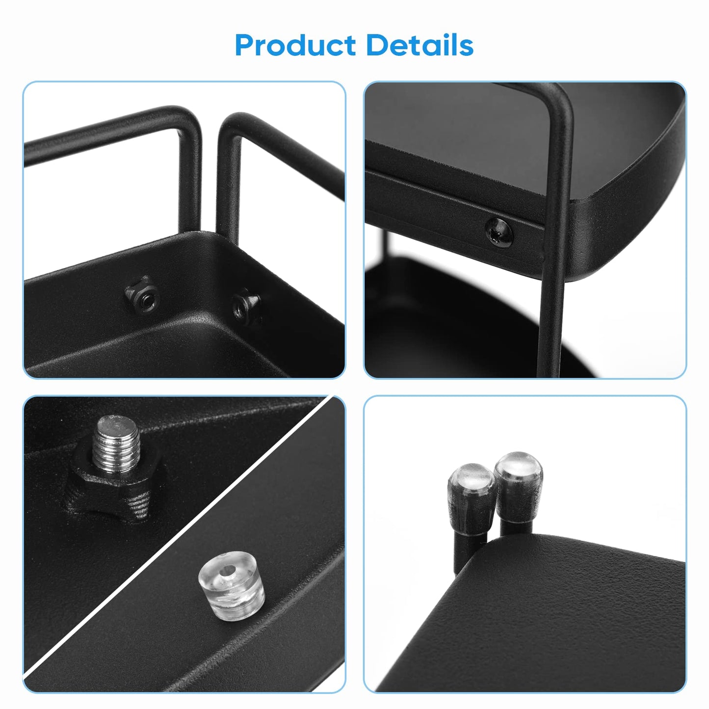 Lvssci Corner Shelf 3 Tier Bathroom Countertop Organizer ，Kitchen Bathroom Countertop Perfume Trays for Dresser Cosmetic Makeup Organization Standing Shelves Space Saving Holder