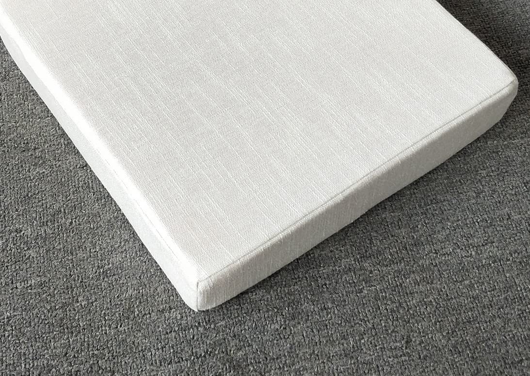 Kiyeocca Custom Made Bench Cushion, Window Seat Cushion Indoor, Bench Seating Cushion, Storage Bench Seat Pad, Fireplace Hearth Cushions for Bench Sitting