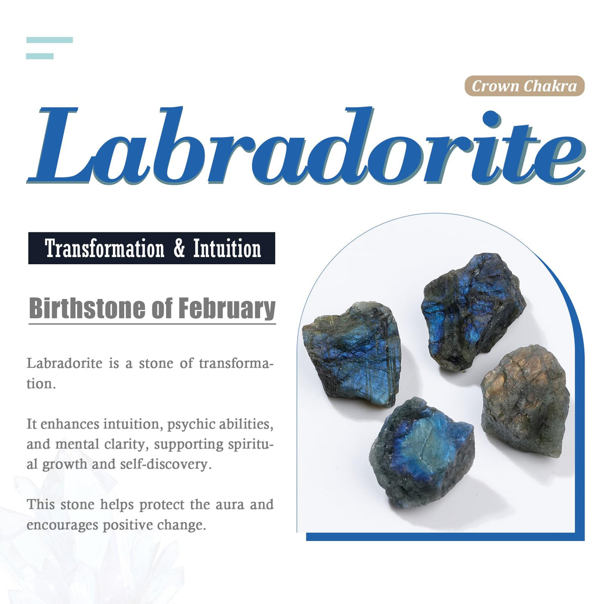 Nupuyai 1lb(About 460g) Polished Tumbled Stones Irregular Crystals for Healling/Energy/Wicca Smooth Labradorite Stones for Home/Gardden Decor 0.7"-1.4"
