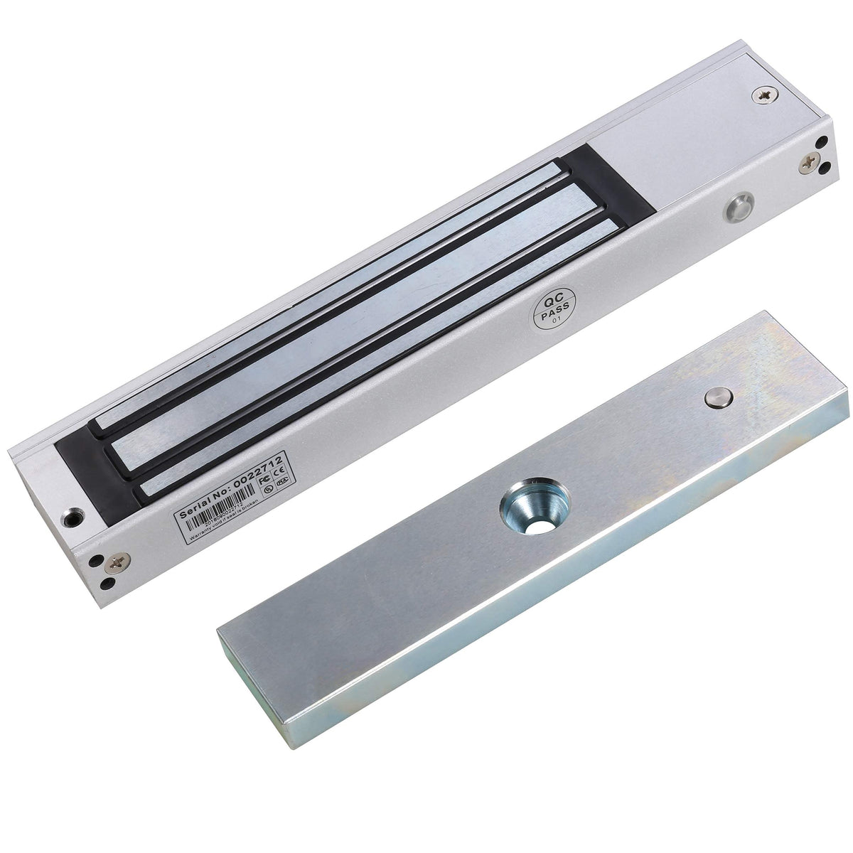 UHPPOTE Remote Door Access Control System 600Lbs Electromagnetic Lock Kit with Z&L Bracket for Inswinging Door