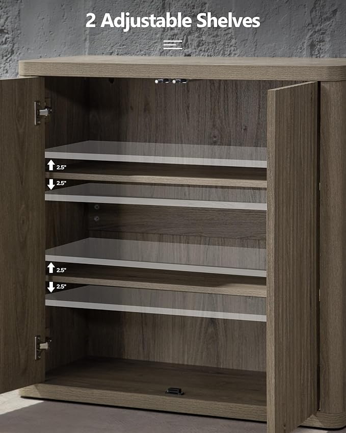 SICOTAS Buffet Cabinet with Storage 34.6" Sideboard Accent Modern Credenza with