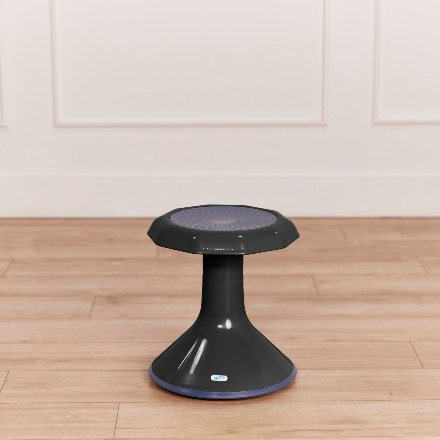 ECR4Kids ACE Active Core Engagement Wobble Stool, 15-Inch Seat Height, Flexible Seating, Black