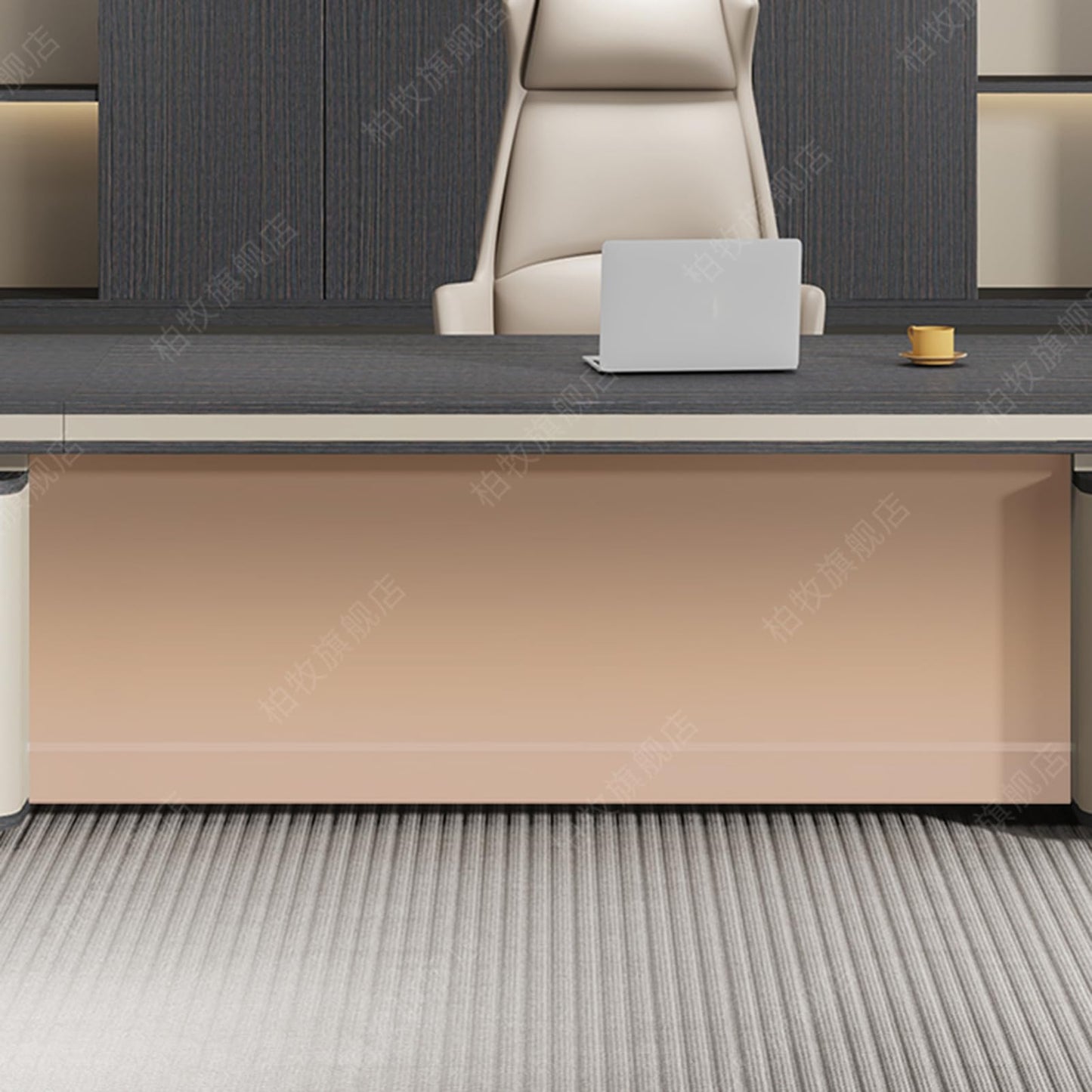 LSIGHTUS 94" Executive Desk - L Shaped Office Desk with Drawers, Modern Large Home Computer Table with Storage Shelves and Cable Management Box Gaming Study Table Business Furniture for CEO, Boss