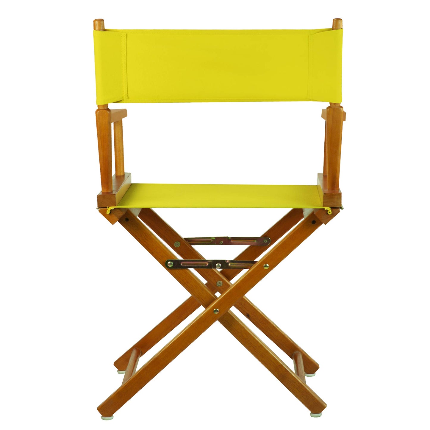 Casual Home Director's Chair ,Honey Oak Frame/Yellow Canvas,18" - Classic Height