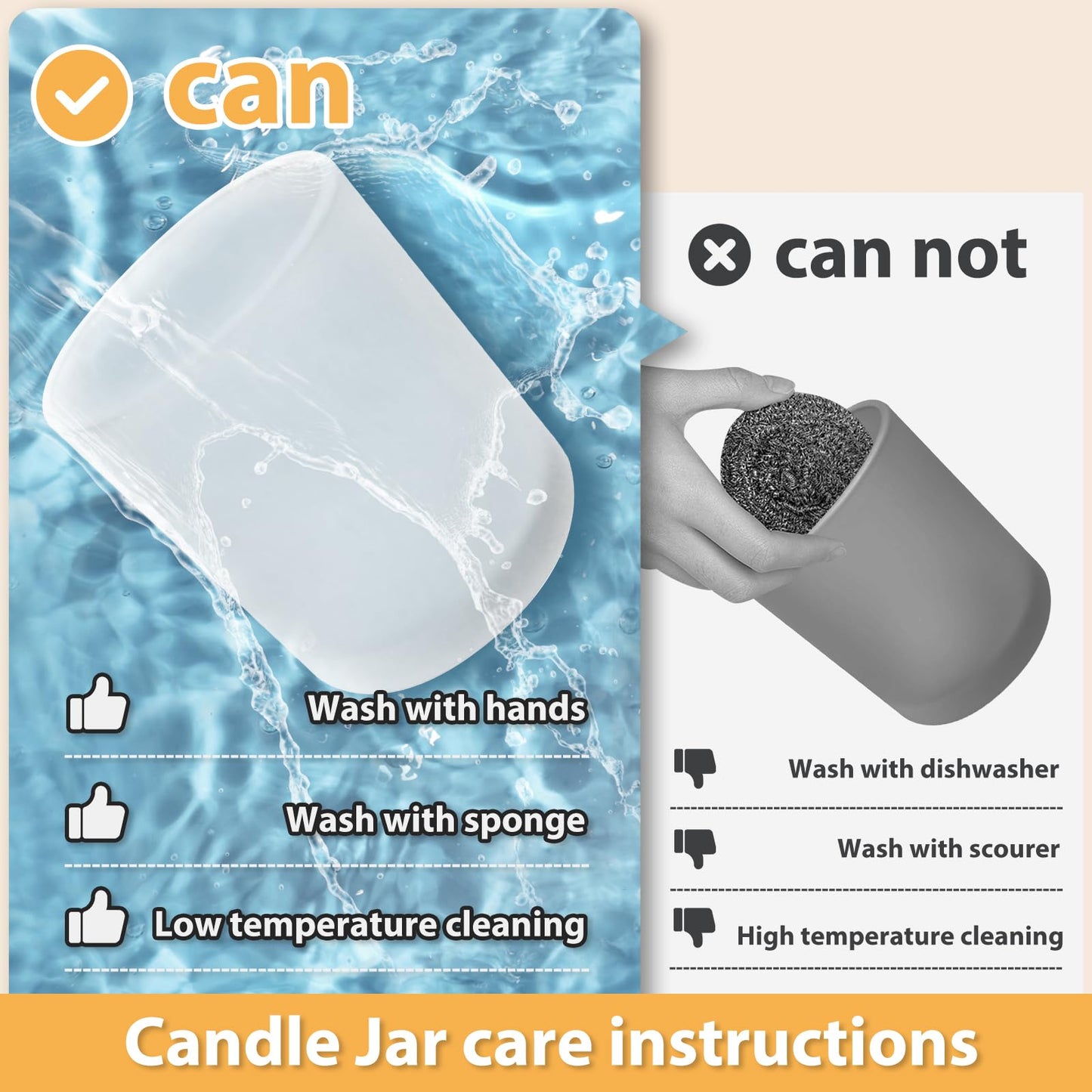 SHOWIN 10 OZ Thick Candle Jars for Making Candles 15 Pcs, Empty Jars with Wood Lids for Candle Making, Sample Container, Frosted Grey