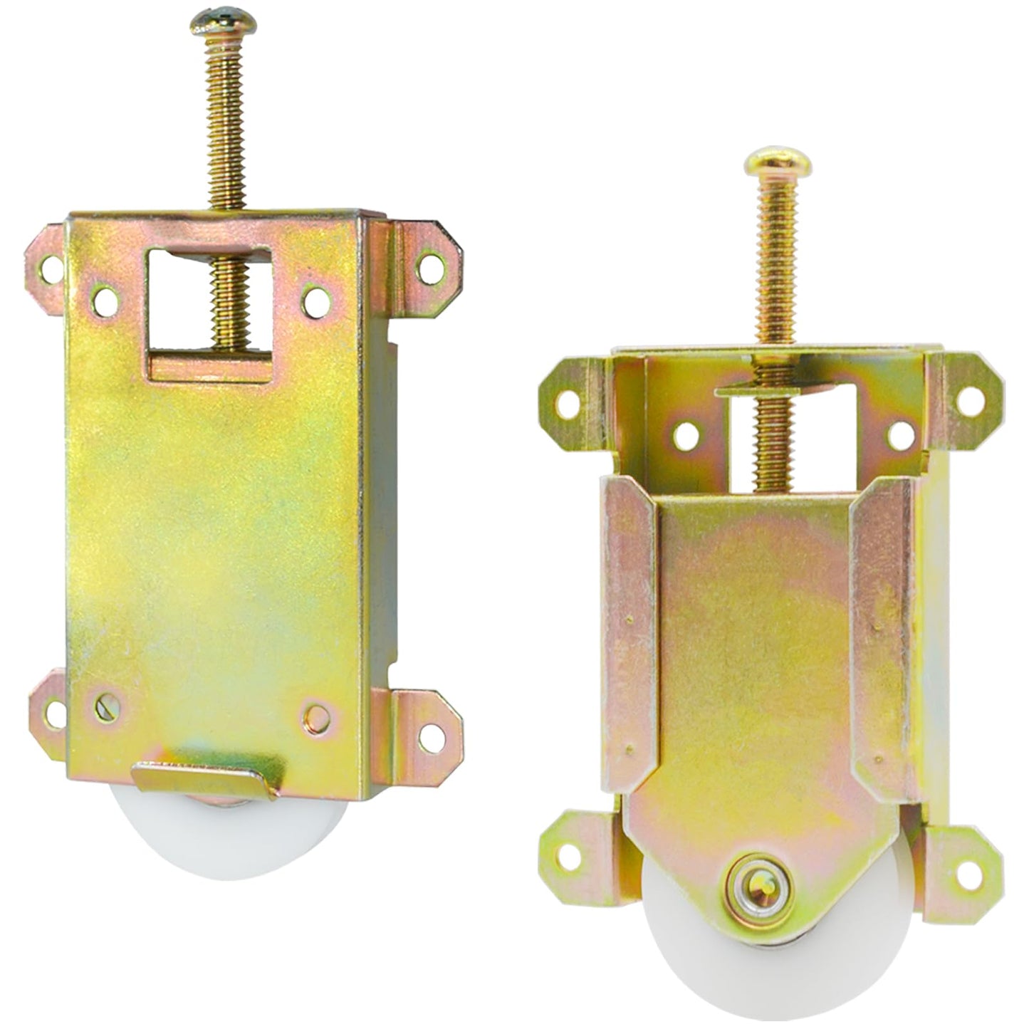 Sliding Mirror Closet Door Rollers Replacement Hardware Fits Contractors Part #W8020C or Hard 1775 Wardrobe Doors Wheels, 1-1/2" Durable POM Concaved Ball Bearing Wheel, 2 Pack