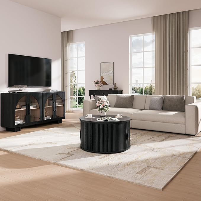 JOINICE 31.5" Round Lift Top Coffee Table