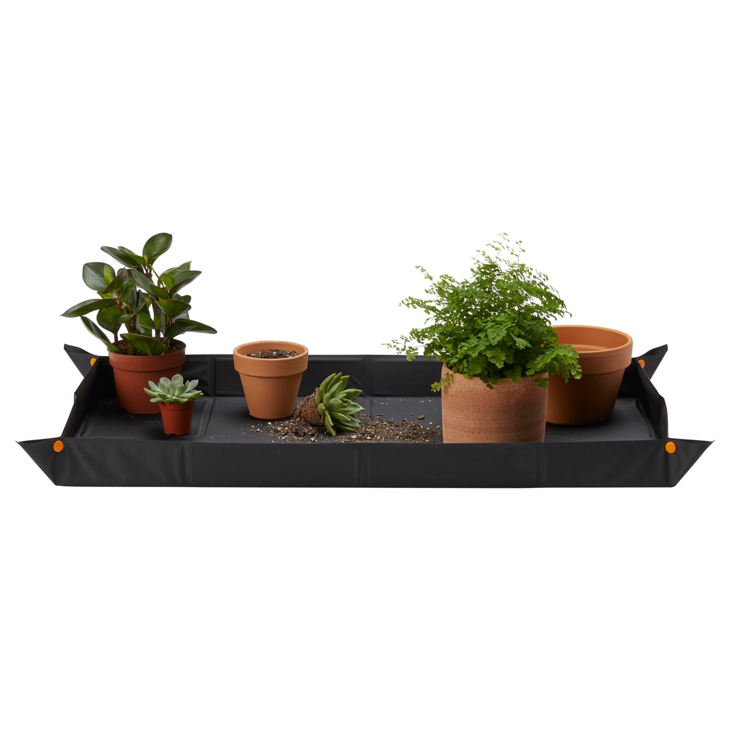 Fiskars Large Repotting Mat for Indoor Garden Transplanting and Soil Mess Control, Foldable and Water Resistant, 32.5" x 17.5"