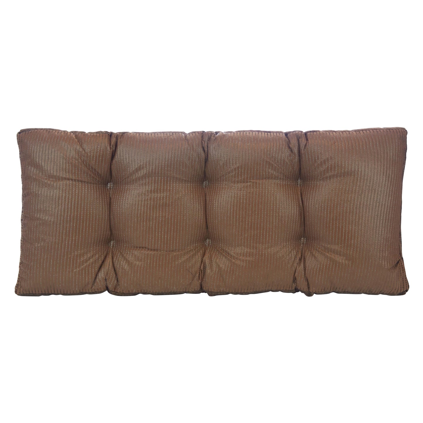 Klear Vu The Gripper Non-Slip Tufted Bench Cushion for Indoor Furniture, Assembled in USA, Entryway Storage, Bay Window, Corner Nook or Piano Seat, 33 Inches, Chenille Chocolate