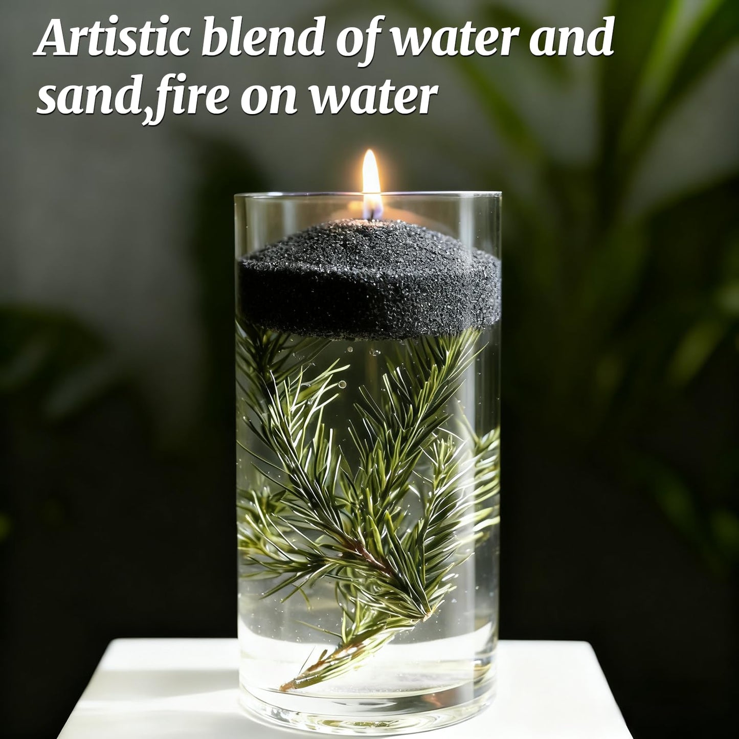 Pearled Sand Candles with Wicks 18 Oz-Refillable Sandalwood&Jasmine Scented Natural Pearled Candle Sand Wax Pearl Candle Powder Beads-Non Toxic Luxury Long Lasting 120 Hours Candles Making Kit Black