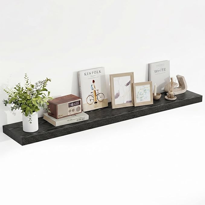 Acovy 55 Inch Floating Shelves, Wooden Shelves