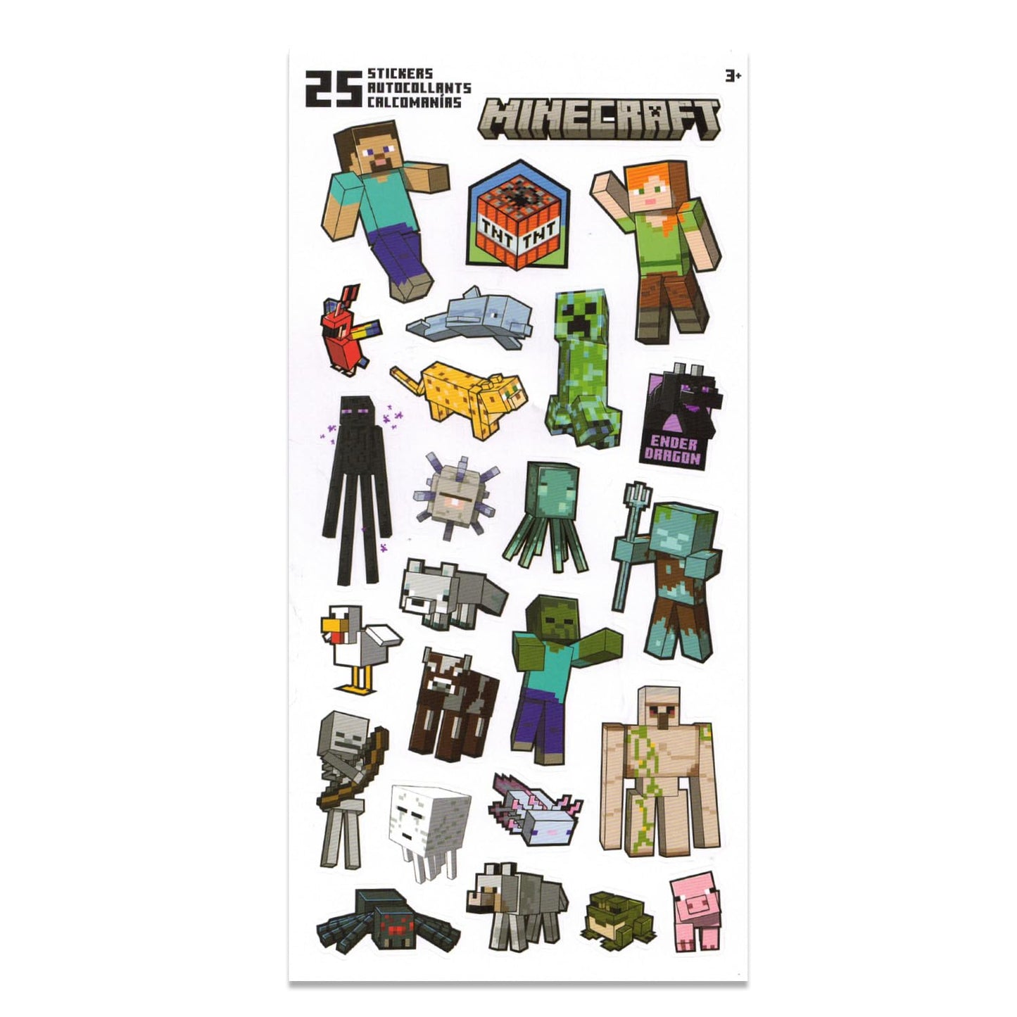 Minecraft School Supplies Set - Bundle with Creeper Folder, Notebook, Erasers, Stickers, and More | Minecraft Back to School Supplies Stationery Kit for Boys, Kids