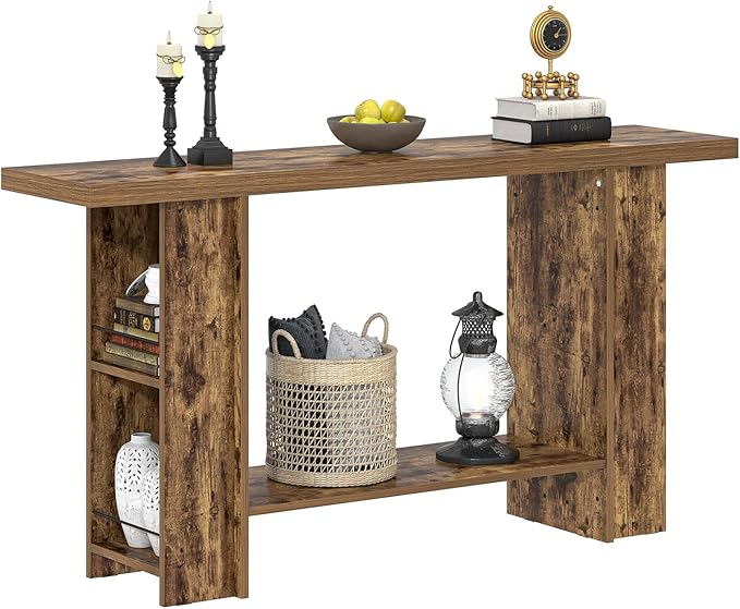 FOLUBAN Console Table for Entryway, Farmhouse Sofa Table