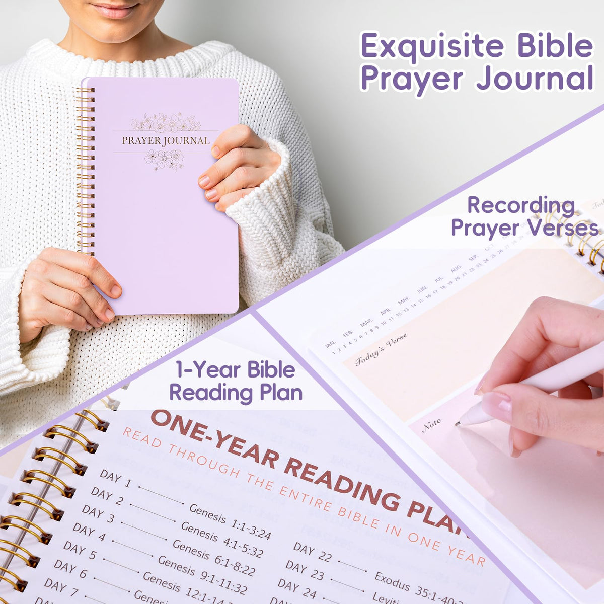 XKDOUS Bible Study Supplies Journaling Kit for Women, Bible Study Kit, 12 Pastel Highlighters and 12 Pens No Bleed, 75 Laminated Tabs, Prayer Journal Pencil Case and More, Purple