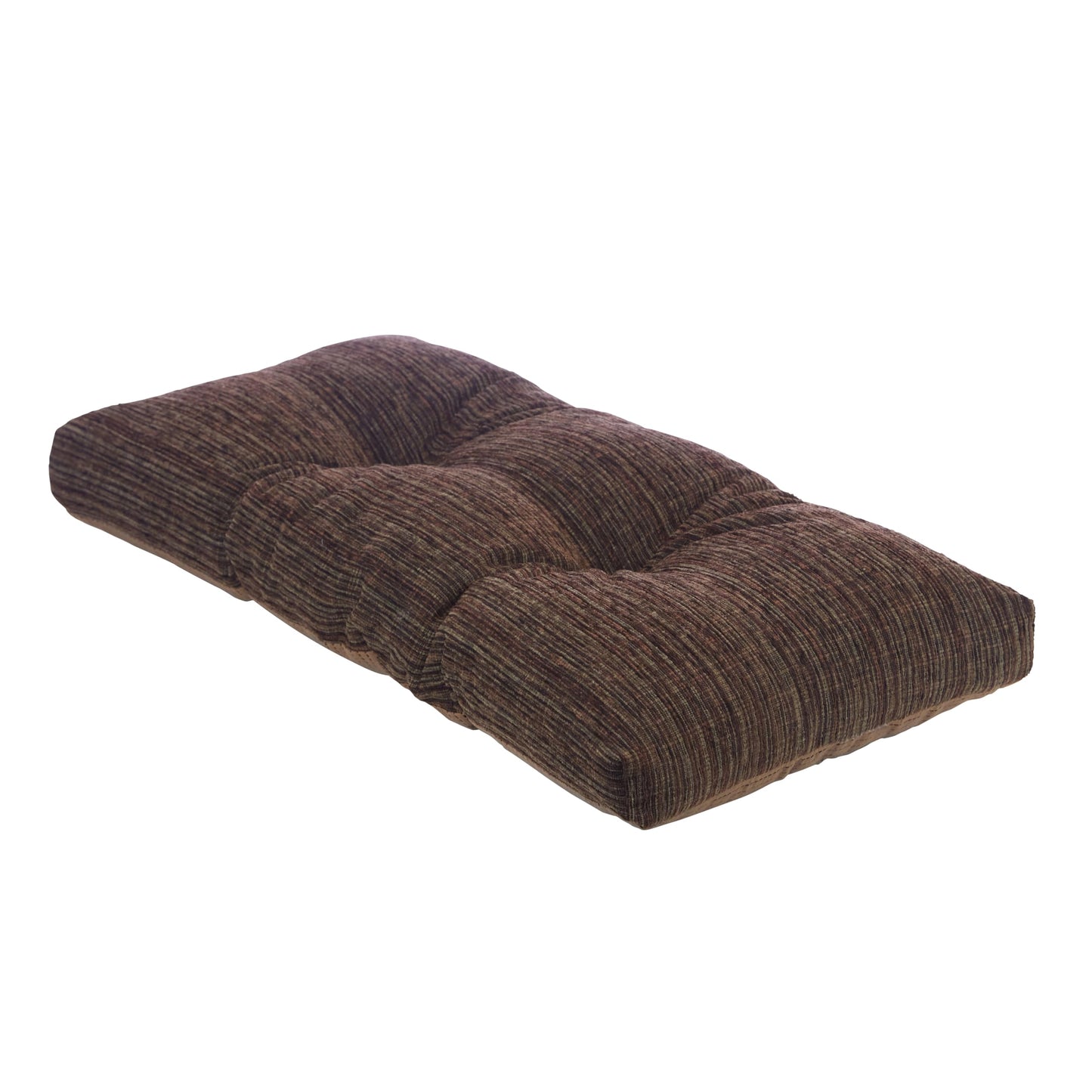 Klear Vu The Gripper Non-Slip Tufted Bench Cushion for Indoor Furniture, Assembled in USA, Entryway Storage, Bay Window, Corner Nook or Piano Seat, 30 Inches, Chenille Chocolate