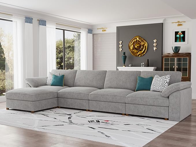 EASE MOOSE Oversized Modular Sectional Sofa, Modern Oversized L Shape Sectional