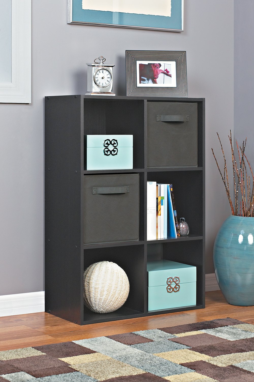 ClosetMaid 1574 Cubeicals Organizer, 6-Cube - Black