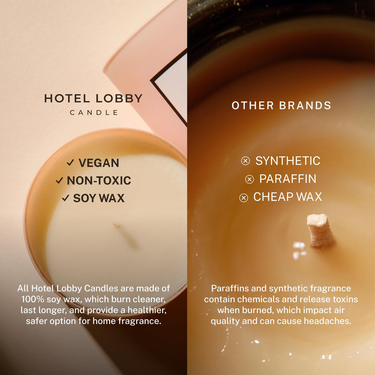 Hotel Lobby Napa Valley Candle – Luxury Hand-Poured 9.75oz 100% Soy Wax with Black Currant, French Oak, Sweet Soil, and Mulberry – Paraffin-Free, Infused with Essential Oils, 65-Hour Clean Burn